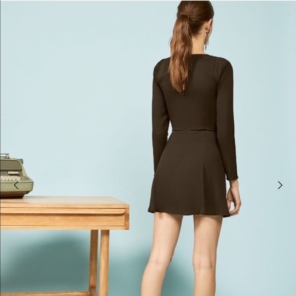 NEW • Reformation • Milla Mini Black Dress 10 - Picture 4 of 7